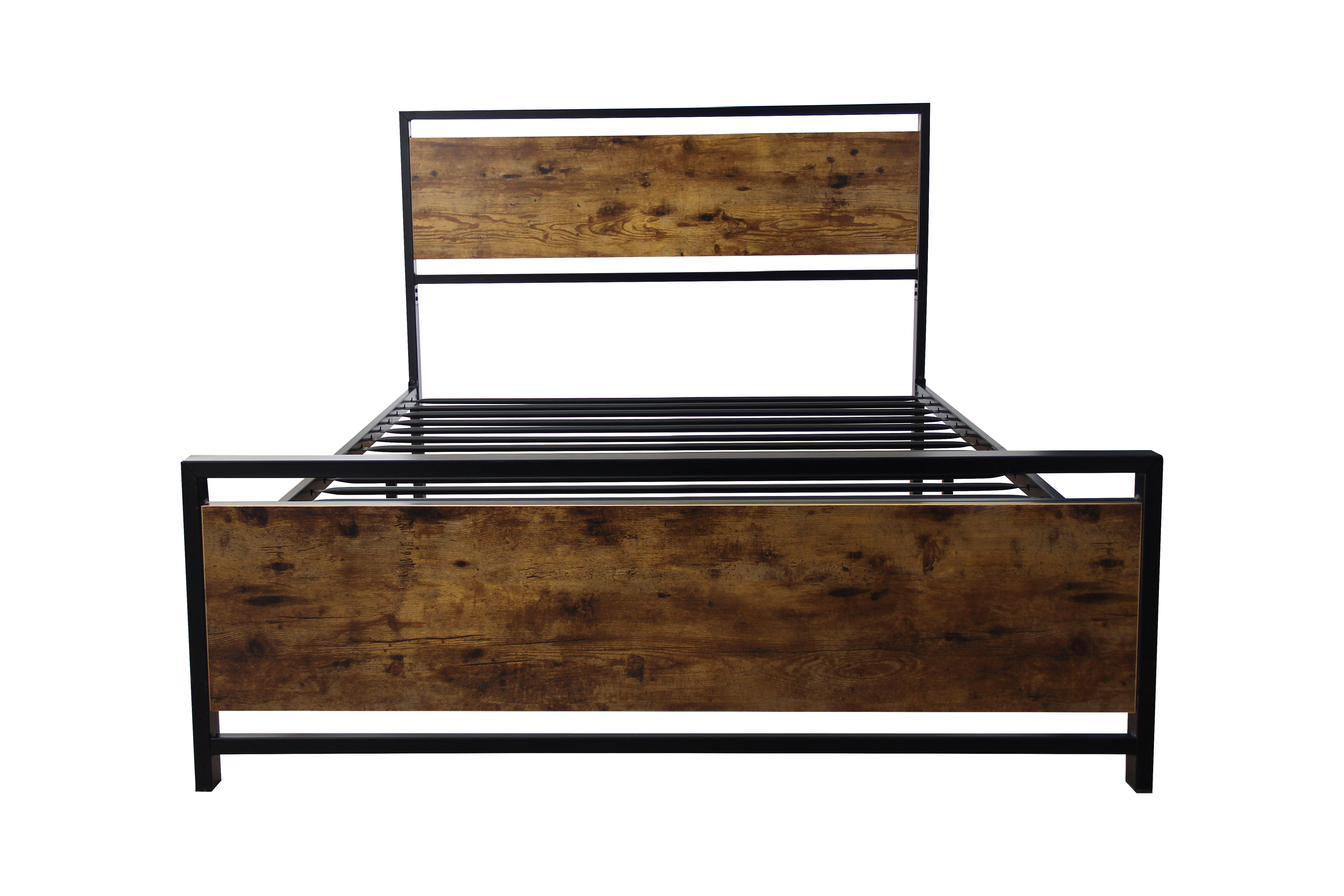 Twin Size metal bed Sturdy System Metal Bed Frame ,Modern style and comfort to any bedroom ,black main image 1