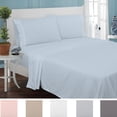 thumbnail image 1 of Twin Solid Color Brushed Microfiber 3-Piece Sheet Set, 1800 Luxury Hotel Collection, 1 of 9