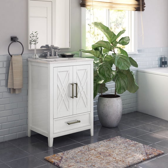 Twin Star Home 24" Single Bathroom Vanity with Lower Drawer