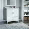 thumbnail image 1 of Twin Star Home 30” Traditional Single Bathroom Vanity with Drawer, White, 1 of 7
