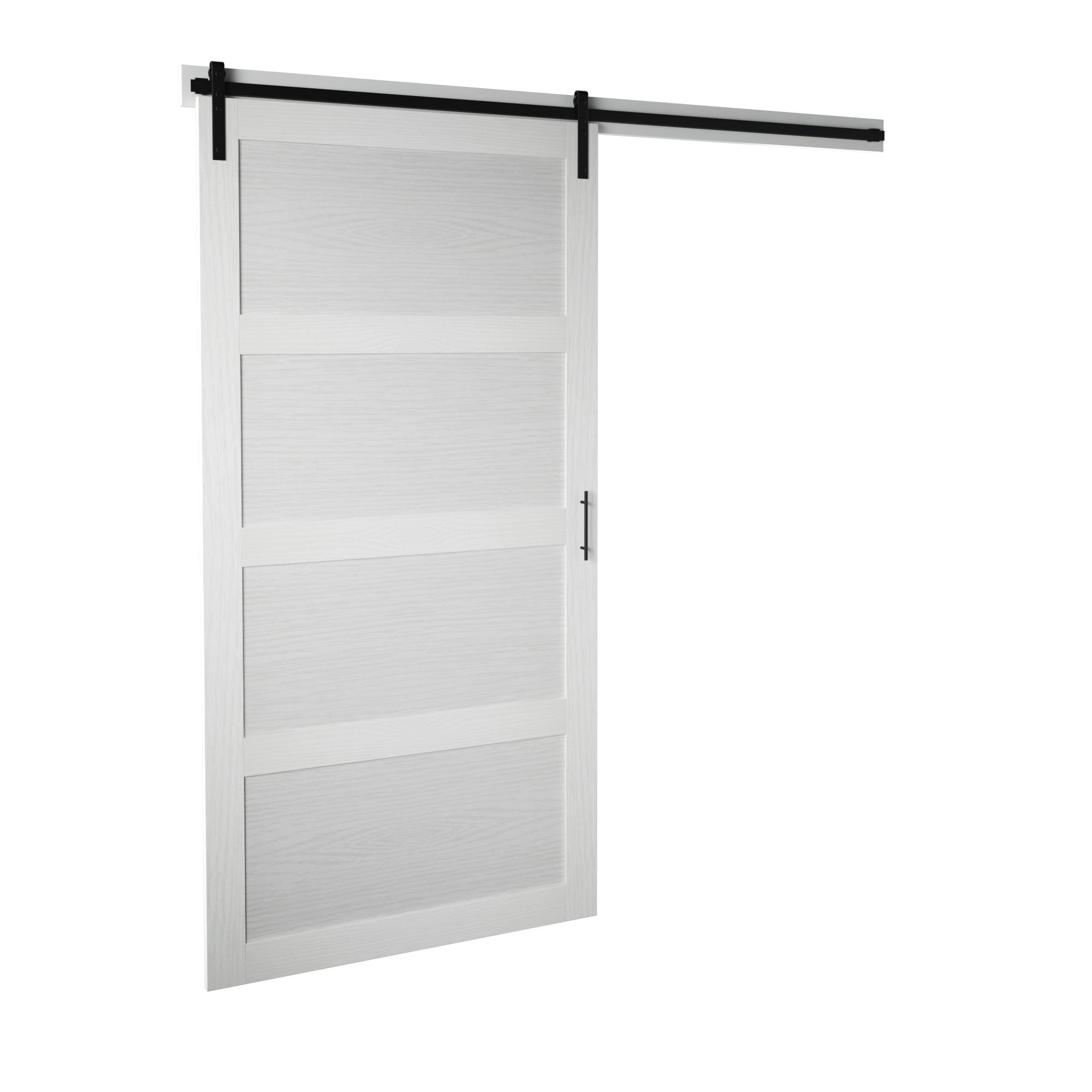 Twin Star Home 42" Wide Sliding Barn Door, Including Track and Installation Hardware Kit