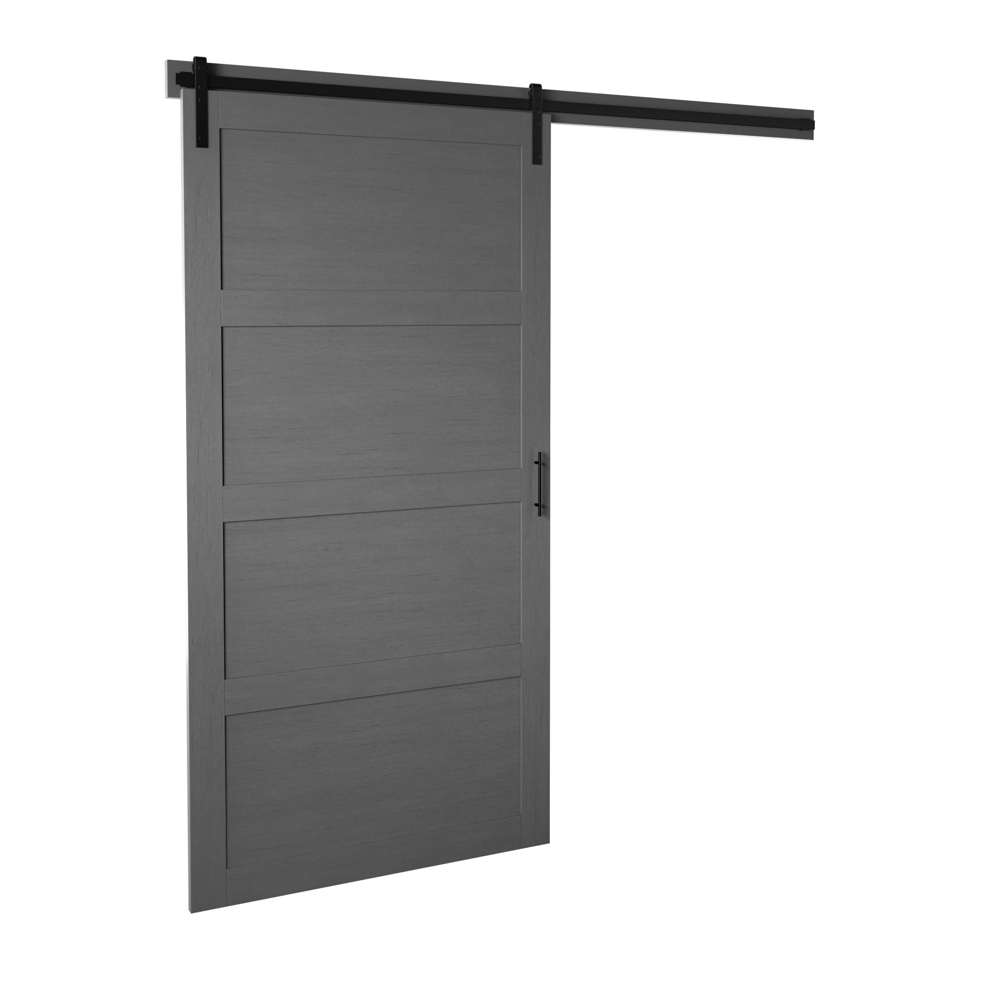 Twin Star Home 42" Wide Sliding Barn Door, Including Track and Installation Hardware Kit