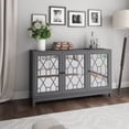 thumbnail image 1 of Twin Star Home 54" Sideboard with Mirrored Cabinet Doors, 1 of 7