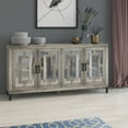 thumbnail image 1 of Twin Star Home 63" Sideboard with Geometric Mirrored Doors, 1 of 7