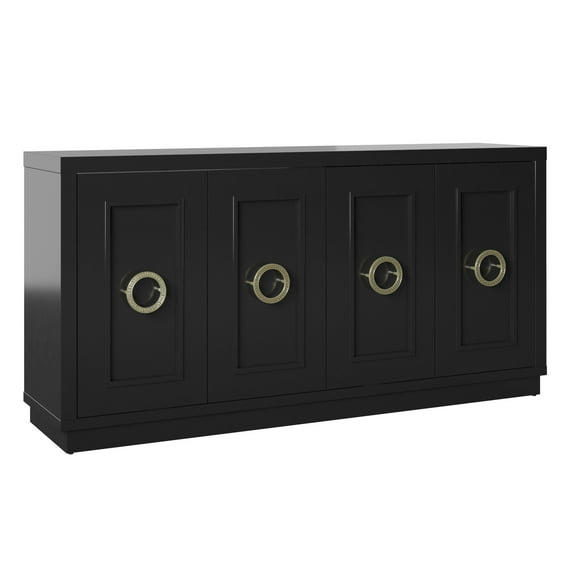 Twin Star Home 64" Buffet Sideboard, Black