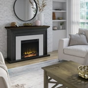 Twin Star Home Farmhouse Wall Mantel - 2Tone Black