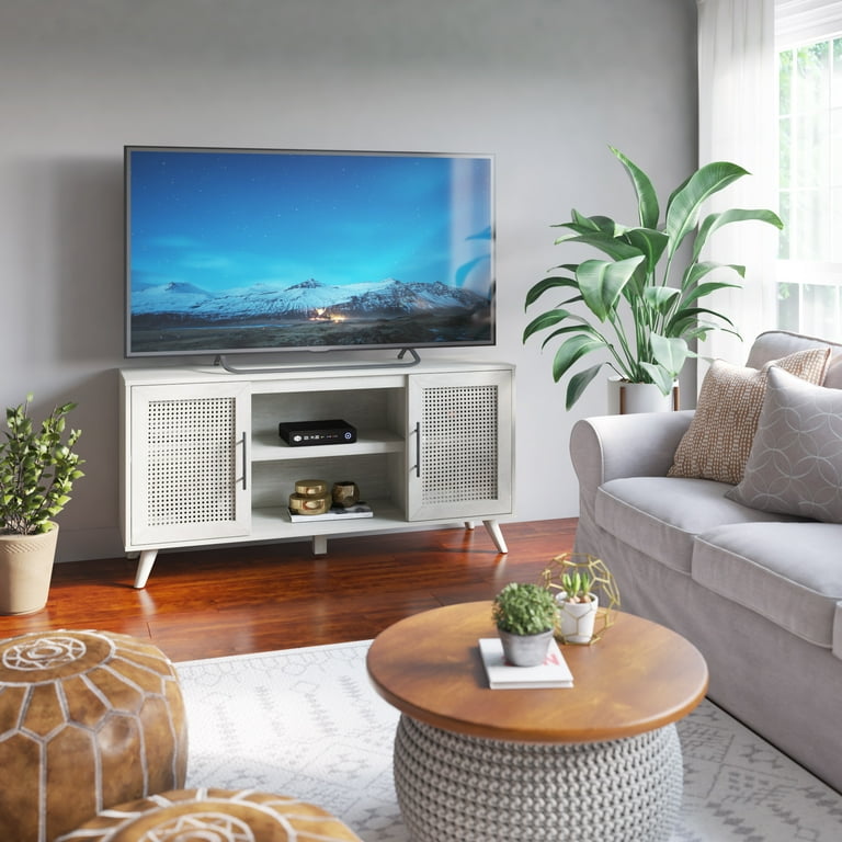 Cane door on sale tv stand