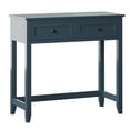 thumbnail image 1 of Twin Star Home Secretary Desk with USB Charging Ports, Fontana Blue, 1 of 11