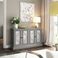 thumbnail image 1 of Twin Star Home Sideboard with Frosted Glass Doors, 1 of 6