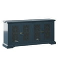 thumbnail image 1 of Twin Star Home Sideboard with Tempered Glass Panels with Tempered Glass Panels in Fontana Blue, 1 of 10