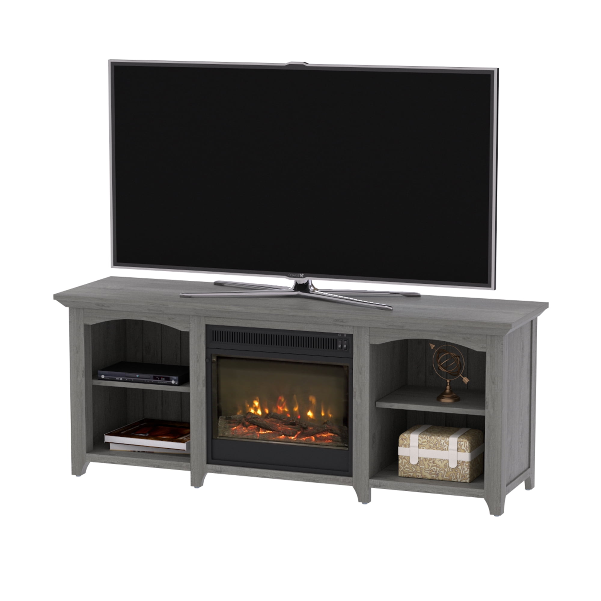 Twin Star Home TV Stand for TVs up to 60 inches with ClassicFlame