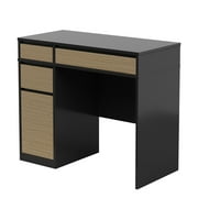 Twin Star Home Two-Tone Desk with USB Charging Ports