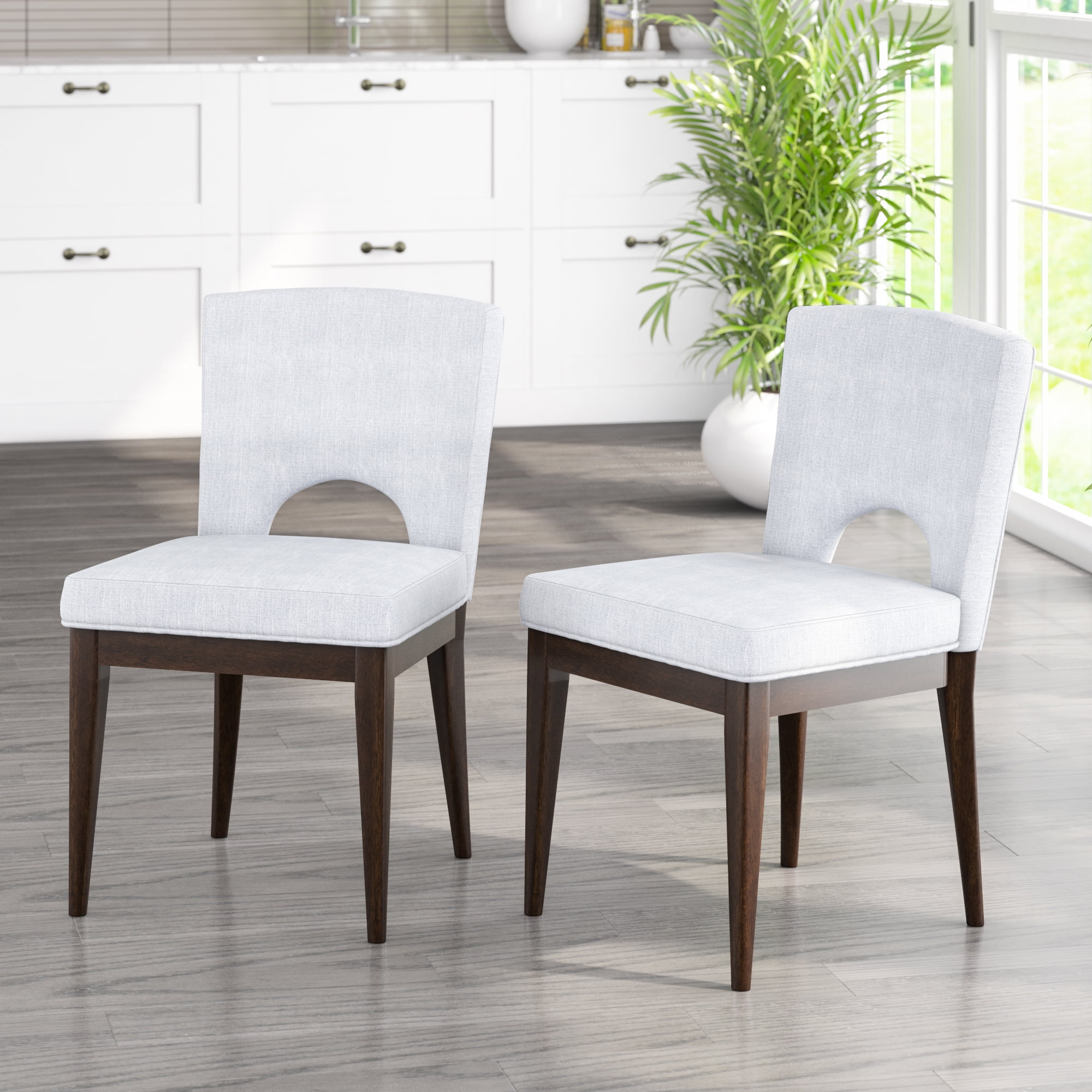 Twin Star Home Upholstered Dining Chairs, Set of 2