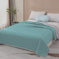 thumbnail image 1 of Twin Summer Cooling Quilt Lightweight Polyester Blanket 39x60 Inches Soft Breathable Bedspread for Adults, 1 of 9
