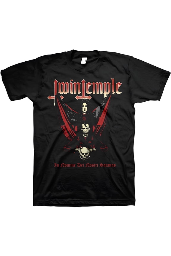 Twin Temple Men's In Nomine T-Shirt Black Medium | Officially Licensed Merchandise