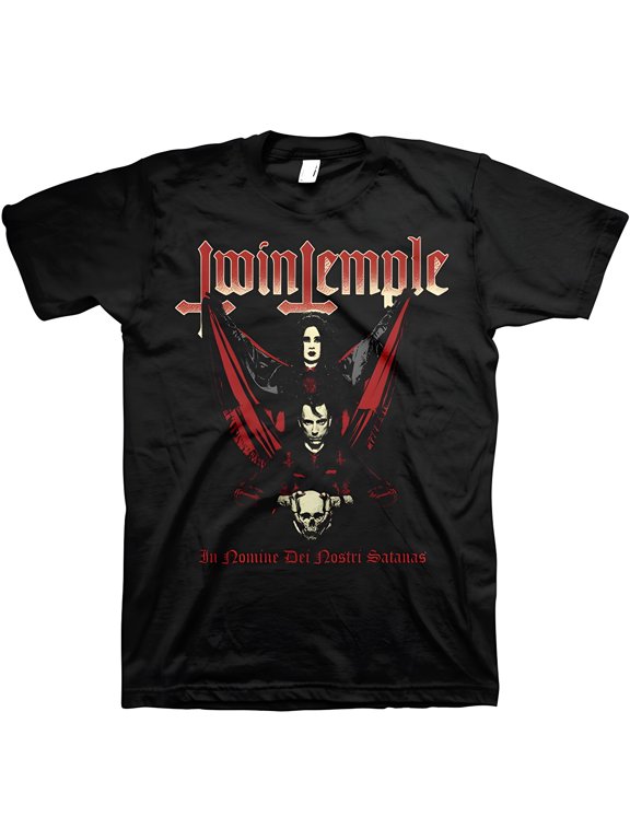 Twin Temple Men's In Nomine T-Shirt Black Small | Officially Licensed Merchandise