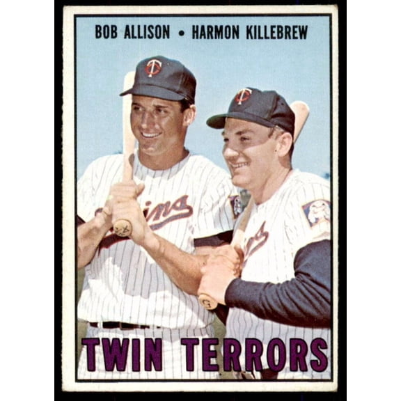 Twin Terrors/Bob Allison/Harmon Killebrew Card 1967 Topps #334