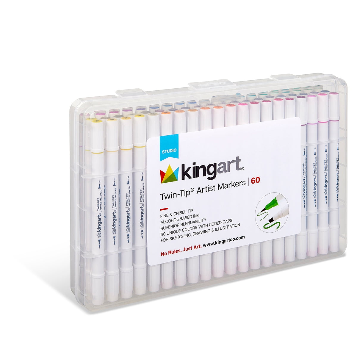 Twin-Tip&trade; Alcohol Markers 60 Colors