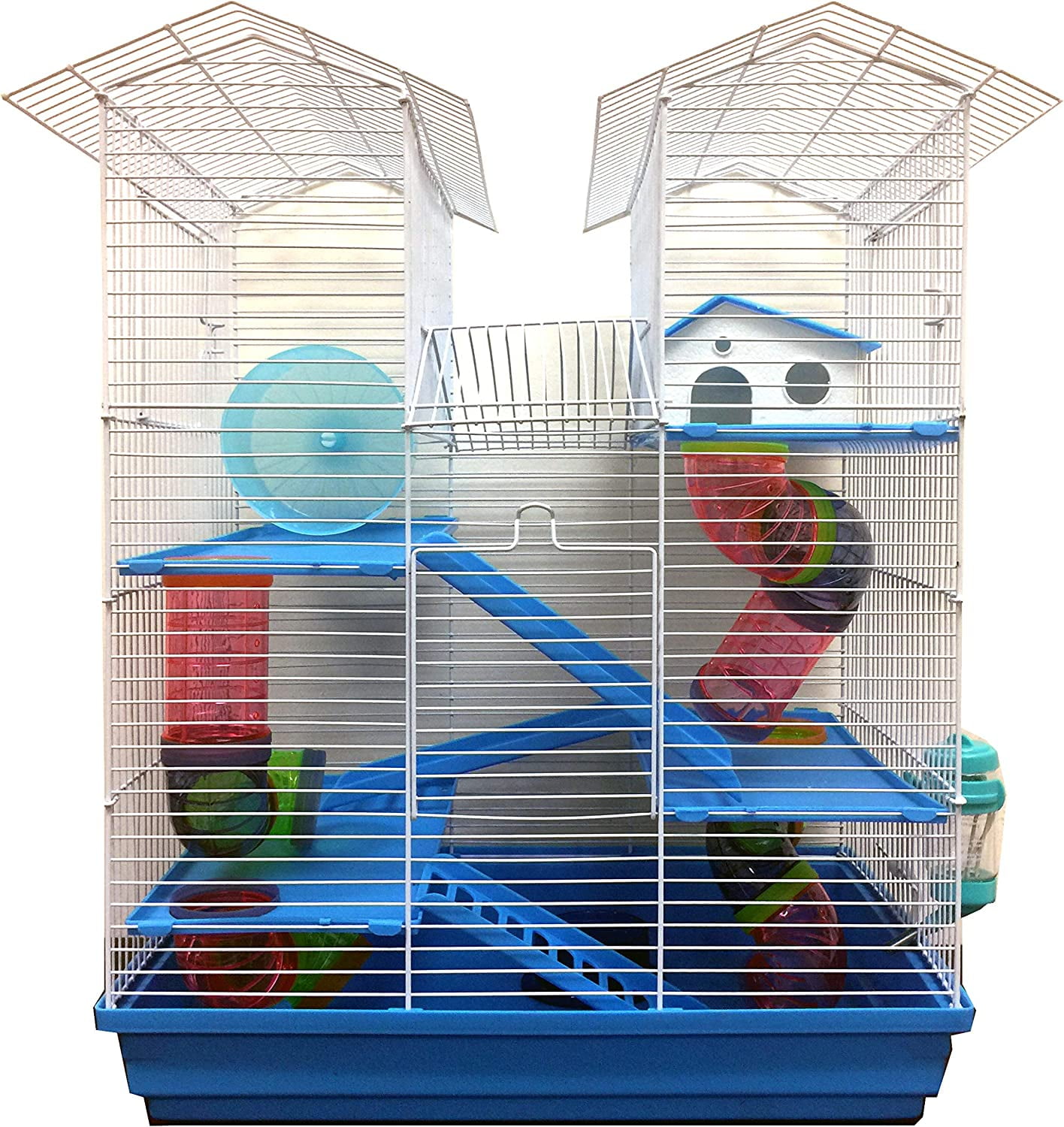 Twin Tower Crossing Level Tube Habitat Syrian Hamster Rodent Gerbil Photo Inspiration