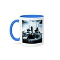 thumbnail image 1 of Marine Scene Mug 11oz Two-Tone Blue, 1 of 7