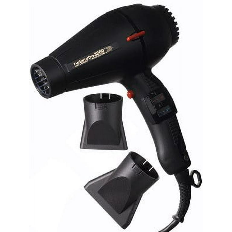 Twin Turbo Ionic Ceramic 2100 Watt Hair Dryer with a Nickel Chrome Heating  Element and Multiple Temperature/Speed Settings and Cold Shot Feature