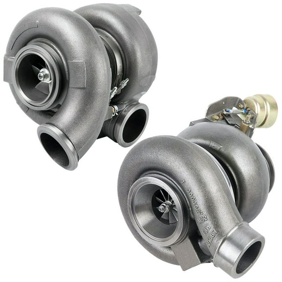 Twin Turbocharger Pair Compound Turbo Kit For Caterpillar CAT C15 ACERT Replaces 10R2407 10R1888 232-1811 251-4818 - BuyAutoParts