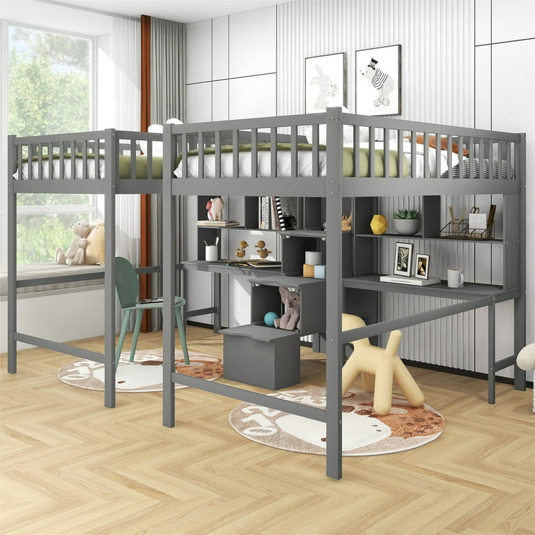 Kids Ikea Twin Loft Bed Twin Twin Size Loft Bed, Double Twin Loft