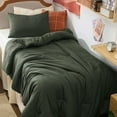 Twin/Twin XL Comforter Set - Dark Green Comforter, Prewashed Twin Extra ...