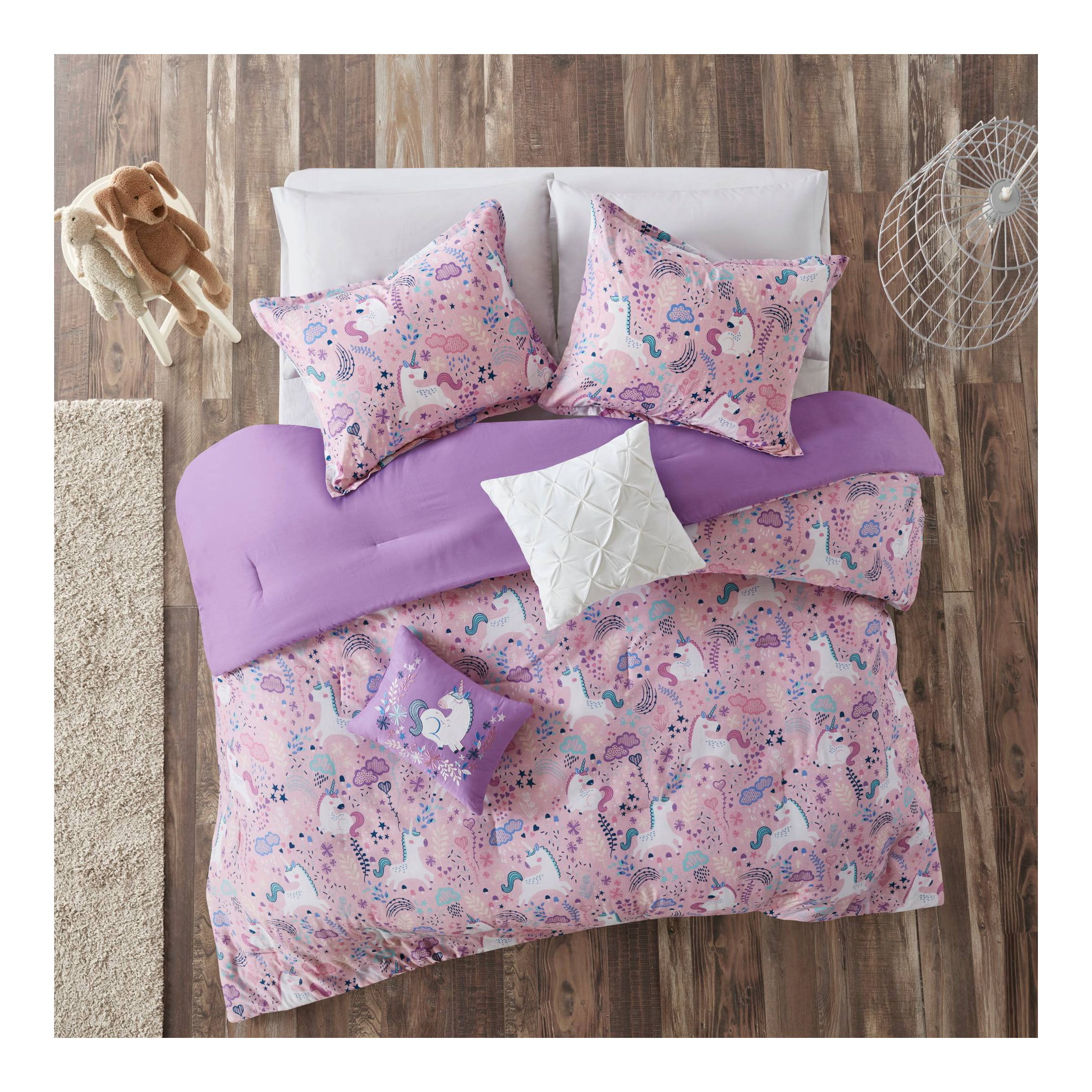 Lilac unicorn bedding sale