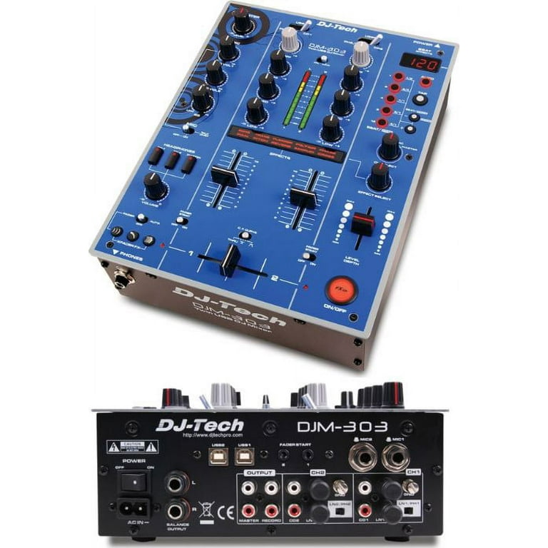 Dj Tech DJM303BLUEEDITIO Twin Usb - 2ch Dj Mixer W/9 Effects