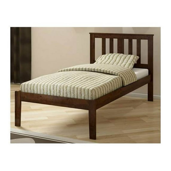 Twin Venice Bed in Dark Cappuccino Finish