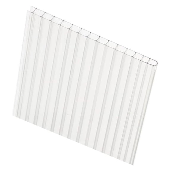 Twin Wall Polycarbonate Greenhouse Panels | Polycarbonate Panels | Greenhouse Panels| Polycarbonate Roof Panels| Panels | Clear, Light Weight | 8mm | Size:12" x 24" | 4 Pack