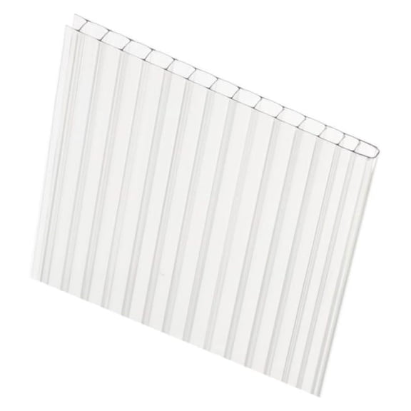 Twin Wall Polycarbonate Greenhouse Panels | Polycarbonate Panels | Greenhouse Panels| Polycarbonate Roof Panels| Panels | Clear, Light Weight | 8mm | Size: 12" x 24" | 1 Pack
