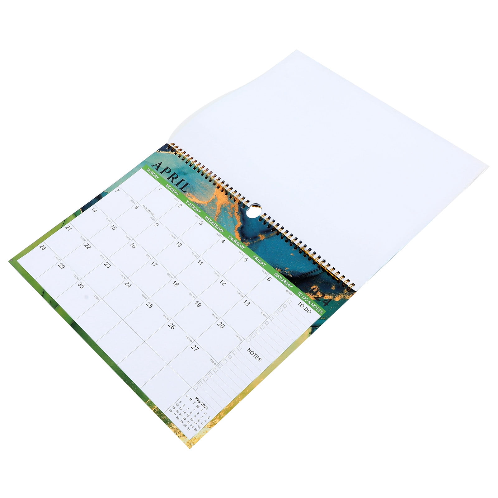 Twin Wire Binding Calendar Yearly Agenda Planner Sidekick 2024 Wall