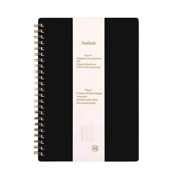 Twin-Wire Binding Hardcover Notebook 160 Pages Wide Lined for Writing College Ruled Journal Notepads for Office School