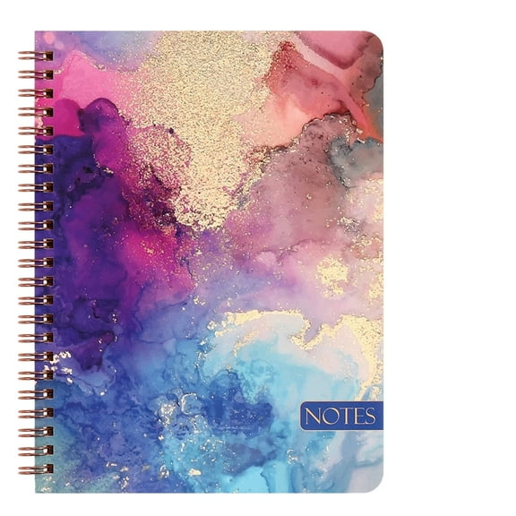 Twin-Wire Binding Notebook 160 Pages Wide Lined for Writing 16.5x21cm College Ruled Journal Notepads for Office School