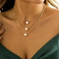 thumbnail image 1 of Twin Women's French European And American Pearls Necklace, 1 of 2