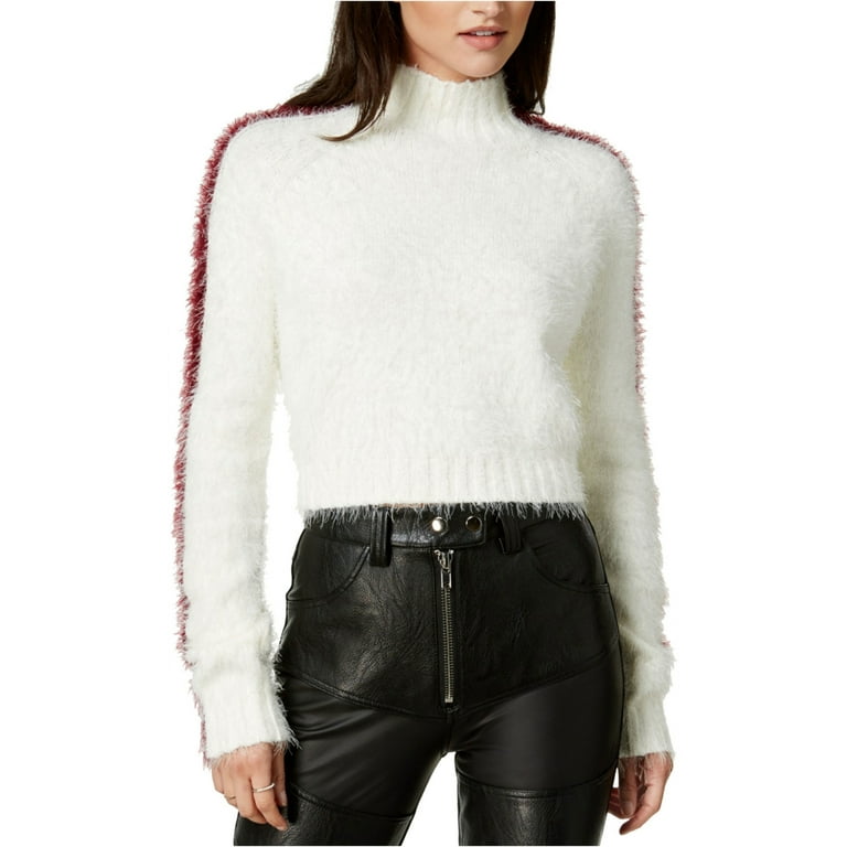 White boucle outlet sweater