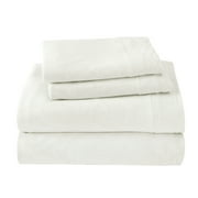 Twin-XL 3-Piece Sheet Set, Brooklyn Flat Cotton Blend Ultra Soft Jersey Knit Sheet Set By Royale Linens