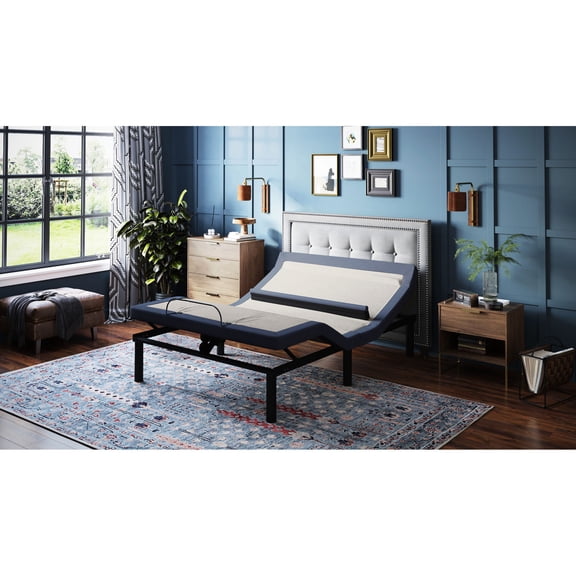 Twin XL Adjustable - 3 Levels of Head/Foot Massage Intensity - Resting - Remote Control with Flashlight
