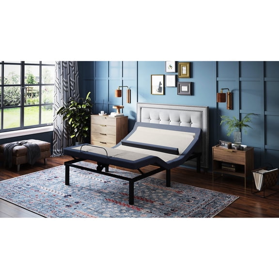 Twin XL Adjustable - Head/Foot Tilt & 3 Modes Massage - Sleep Environment - No Tools Setup