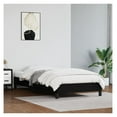 thumbnail image 1 of Twin XL Bed Frame Black Faux Leather, 39.4x79.9in Platform Bed - Modern Bedroom Furniture, 1 of 9