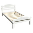 thumbnail image 1 of Twin XL Bed White Finish Arizona Wooden Single Bed Frame, 1 of 6