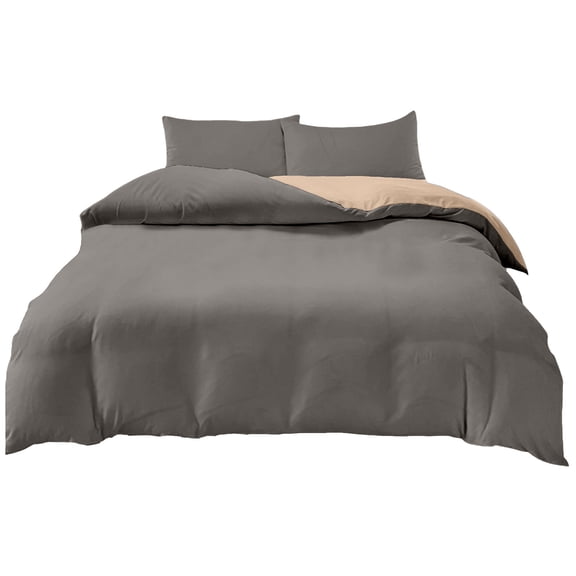 Twin XL Bedding Set, 4 Piece Sheet Set with Double Sided Design, Premium Brushed Microfiber, Wrinkle Resistant and Breathable, Ideal for College Dormitory Use