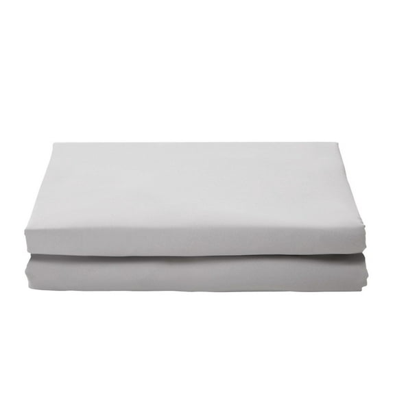 Twin XL Fitted Sheet Microfiber 75x39x15 Inch - 2 Pack Soft Elastic Bed Sheets - Deep Pocket Fitted Sheet for College Dorm, Teens, Kids - Light Gray