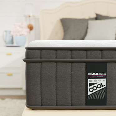 Twin XL Mattress, 12 Inch Hybrid Mattress, Gel Memory Foam & Pocket Spring Twin XL Bed Mattress in a Box, Medium Feel, Cooler Sleep & Pressure Relief, 80"*39", White&Gray