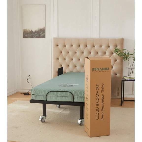 Twin XL Alternating Pressure Mattress for Adjustable Bed Base - Waterproof Extra Long Twin Mattress 6 inch, Memory Foam XL Twin Mattres in a Box for Home Care Use