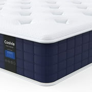 Twin XL Mattress, Coolvie 10 inch Hybrid Mattress in a Box, Medium Firm, Multiple sizes