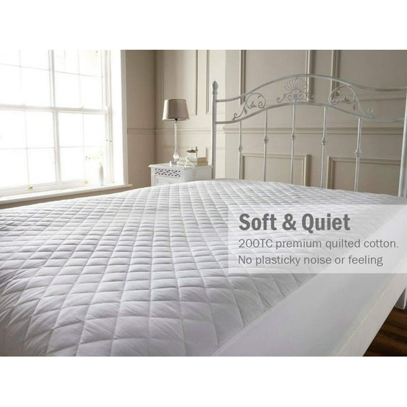 Twin XL Mattress Cover, Fitted Waterproof 4-Layer Protector, Soft Comfortable Bed Cover, Machine Washable, 39"x80"