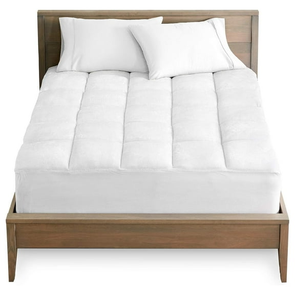 Twin XL Mattress Pad - Pillow Top Reversible - Soft Mattress Topper - Cooling Breathable - 8" to 24" Deep Pocket - Fitted Cover - Plush Noiseless Protector (Twin XL)